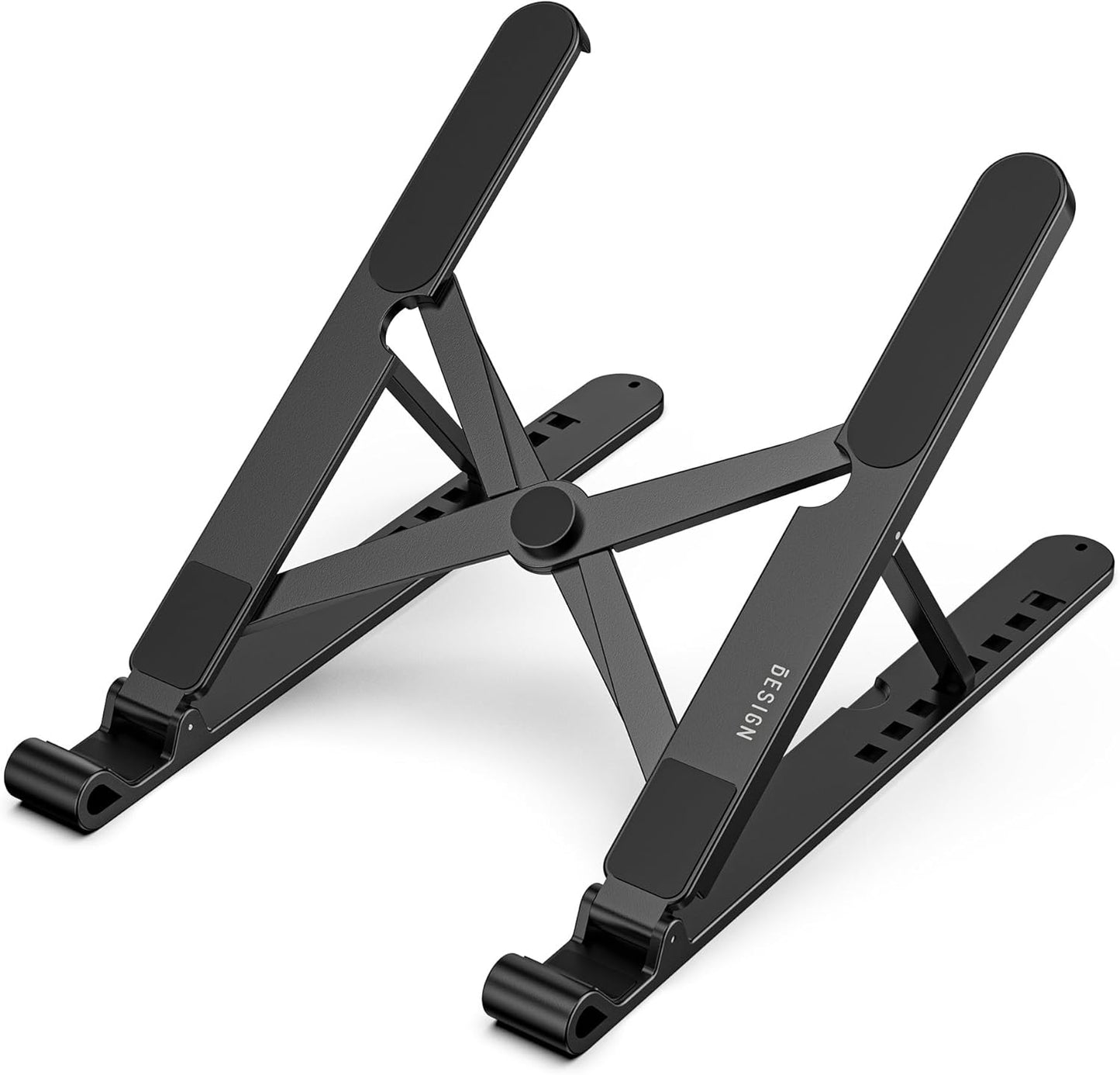 BESIGN LS01 10-14" Pro Ergonomic Laptop Stand, Plastic Laptop Riser, Portable and Adjustable Notebook Computer Holder