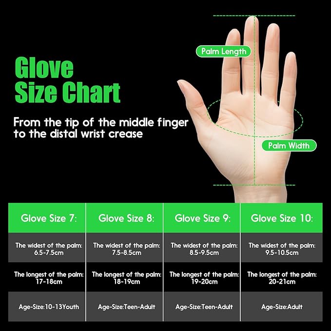 Youth&Adult Goalie Goalkeeper Gloves with Finger Protection Breathable Soccer Gloves with Strong Grips，6 Colors，Sizes 7-10
