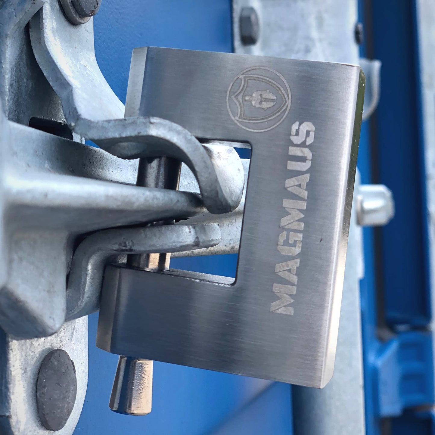 Magmaus® RTL70 [Armoured] High Security Padlock – Heavy Duty Container Lock with 0.70” Shackle Clearance & 0.39” Thick Bolt – Weatherproof Outdoor Lock for Storage Unit, Shed, Gate, Garage - 3 Keys