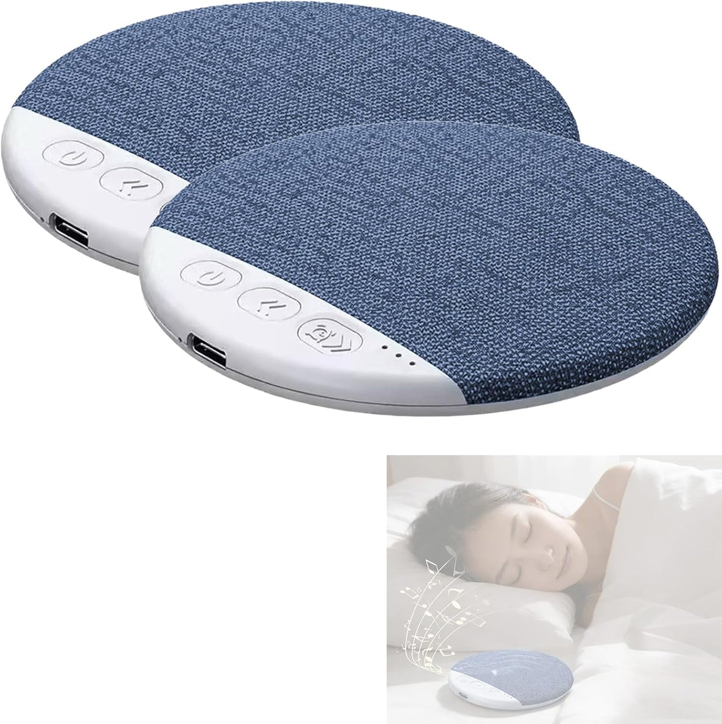 Generic 2026 (1, New Under Sleep Pillow Speaker - Pillow Speaker Bluetooth for Sleeping with White Noise Timer Wireless