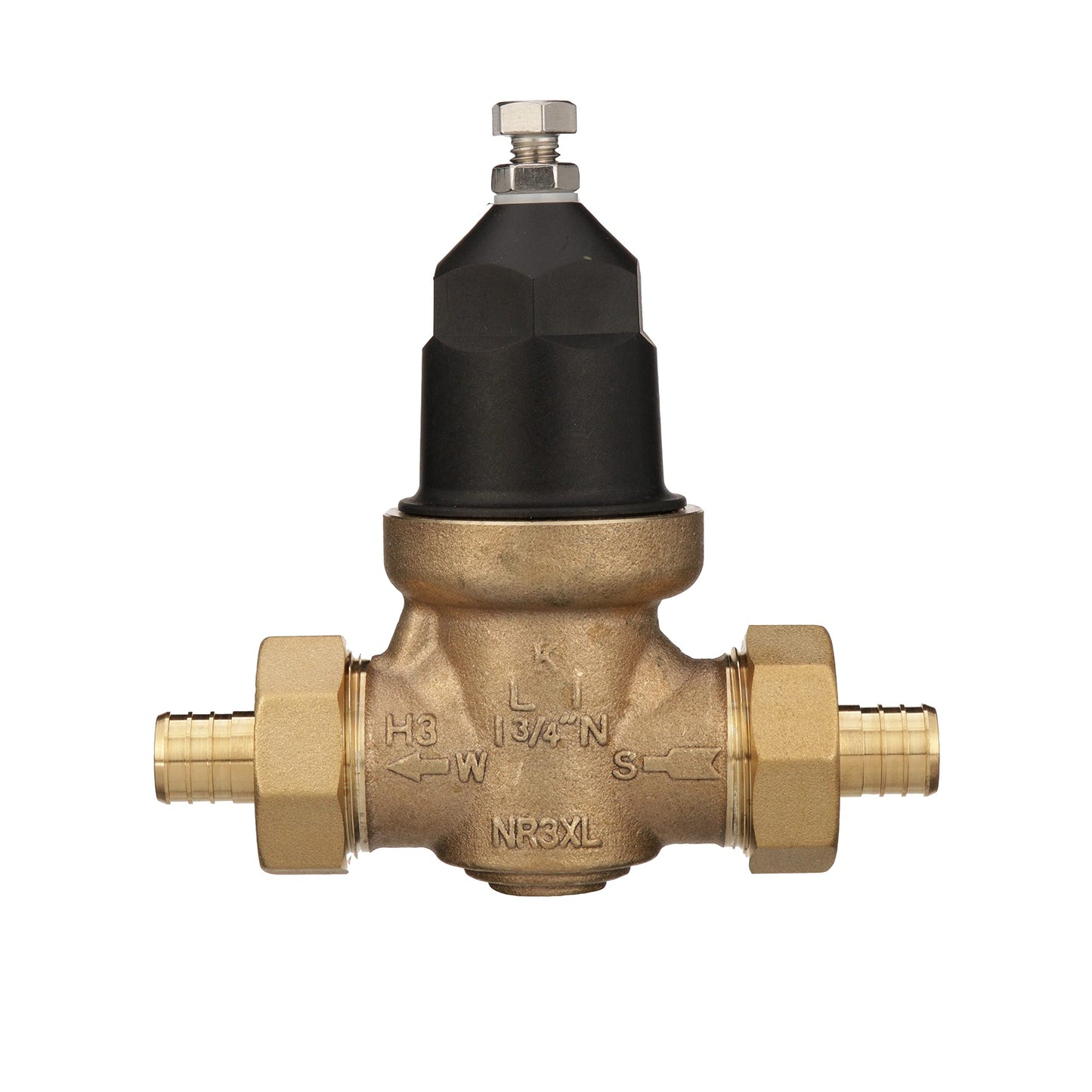 Zurn Wilkins 34-NR3XLDUPEX 3/4" NR3XL Pressure Reducing Valve with Double Union PEX Crimp Tailpiece Connection