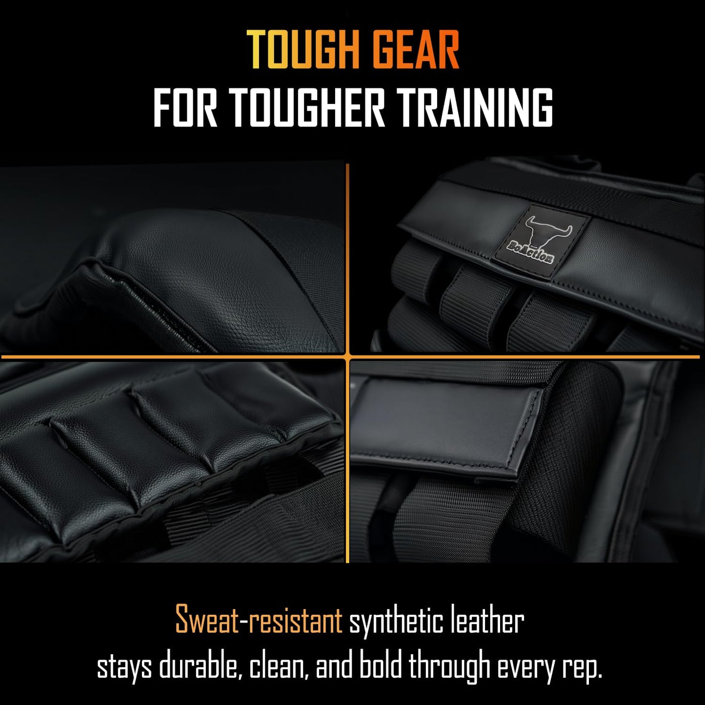 BoAction Vestly Pro Weighted Vest for Men – Adjustable Up to 35 lbs with Wrist & Ankle Weights Included – Breathable Training Vest for Strength, Running, Cardio & Endurance