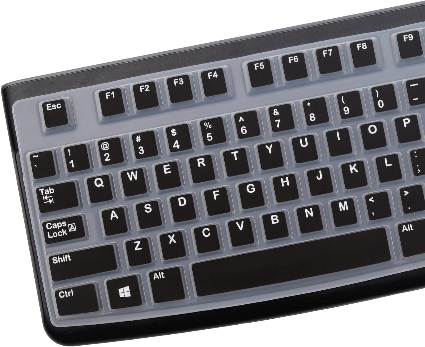 MUBUY-GOL K120 MK120 K120 MK120 Silicone Keyboard Cover for Logitech & Ergonomic Desktop USB Wired Keyboard, Logitech