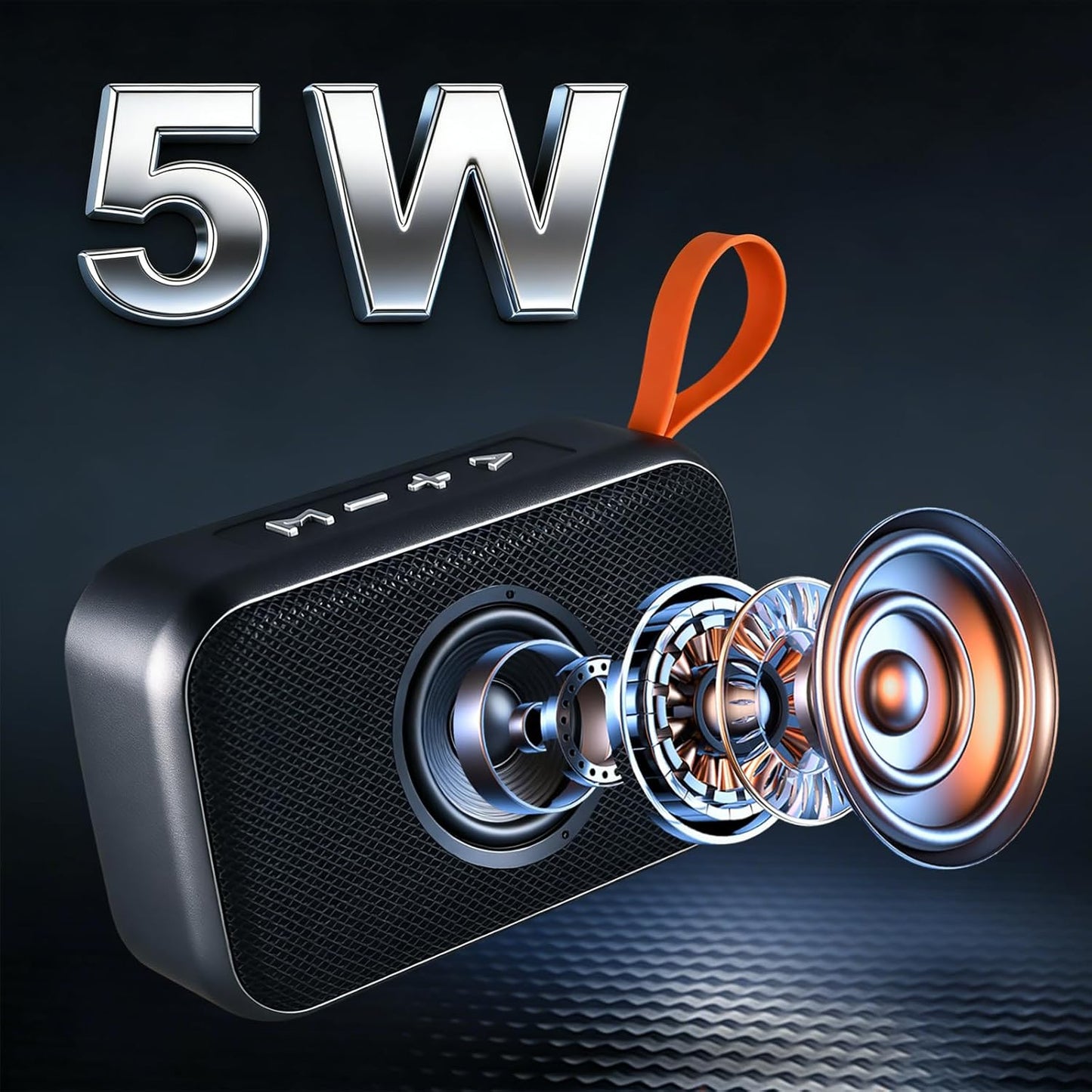 Xjahwr Portable Bluetooth Speakers, Wireless Bluetooth Speaker, Deep Bass, Outdoor Speakers with Handle, Supports TF