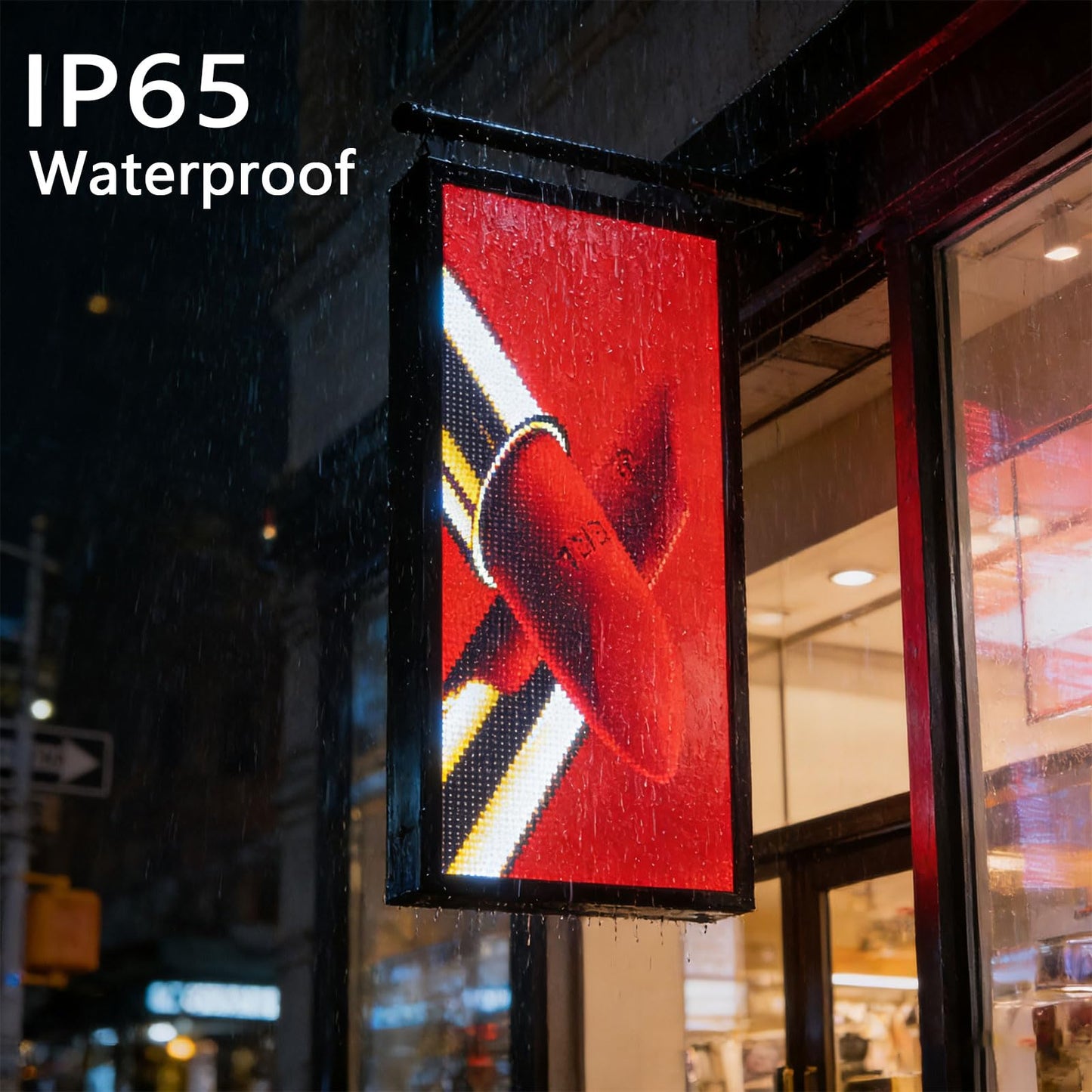Led Signs Scrolling Programmable, Digital Display Screen Outdoor Waterproof, Customed Electronic Message Board ,for Advertising Public Business Store Restaurant Window P6 40''x17'' ,High Brightness Full Color