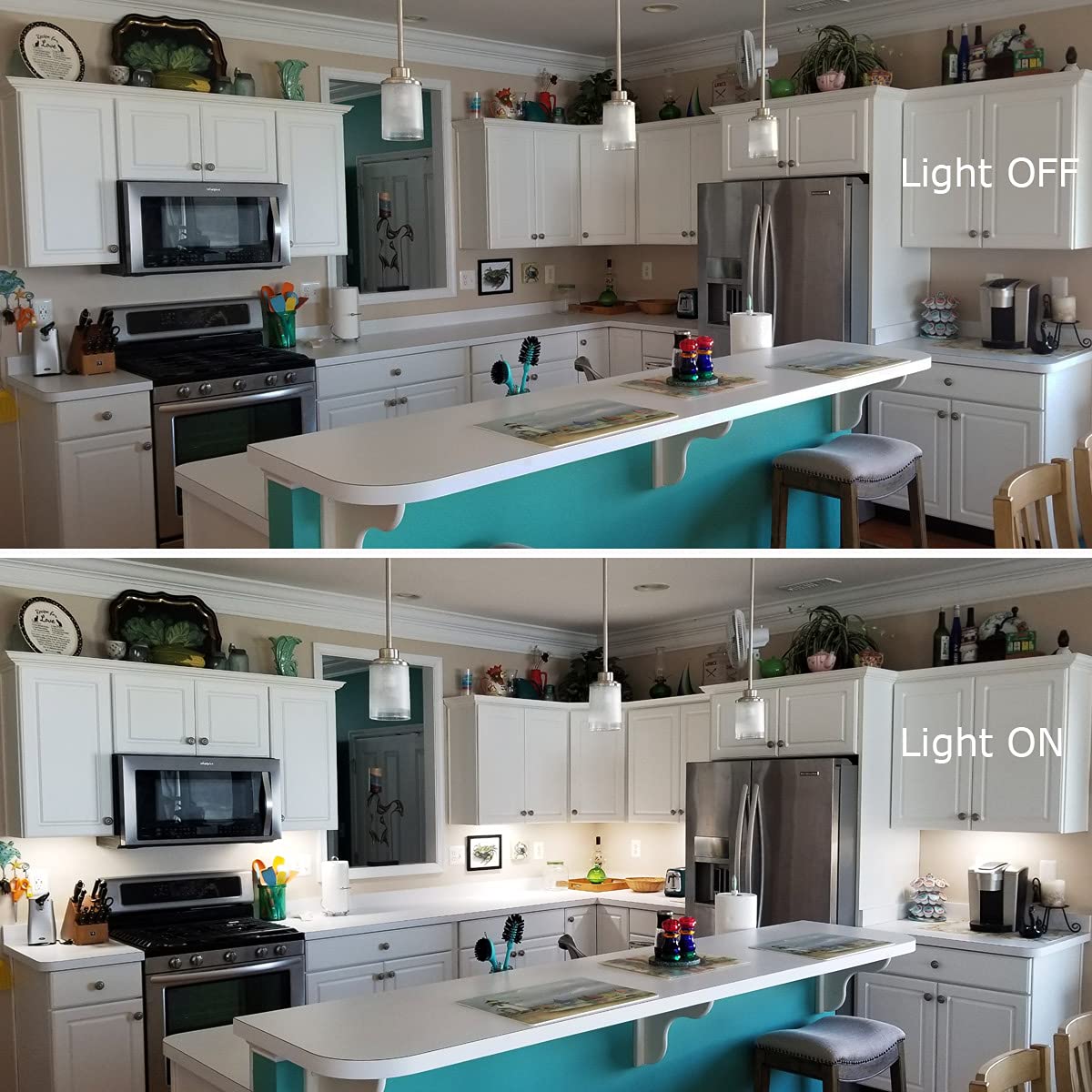 Litever Under Cabinet LED Lighting Kit Dimmable by AC Wall Dimmer. Plug in or Hardwired LED Driver. Super Bright Linkable Light Bar for Kitchen Cabinet Counter Shelf. 35W 2000 Lumen. Daylight 5000K