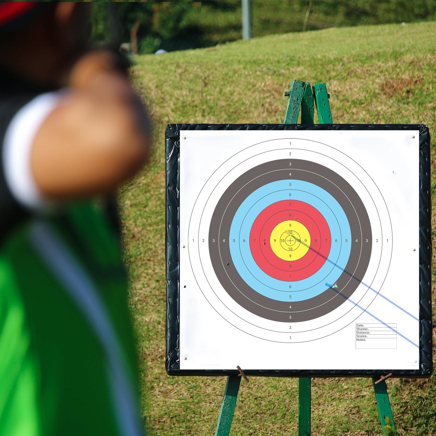 suituts 50Pcs Bullseye Paper Shooting Targets for Range, Archery Targets Paper 16x16 inch 10 Ring Bow and Arrow Targets for Backyard Targets Paper for Practice & Shooting