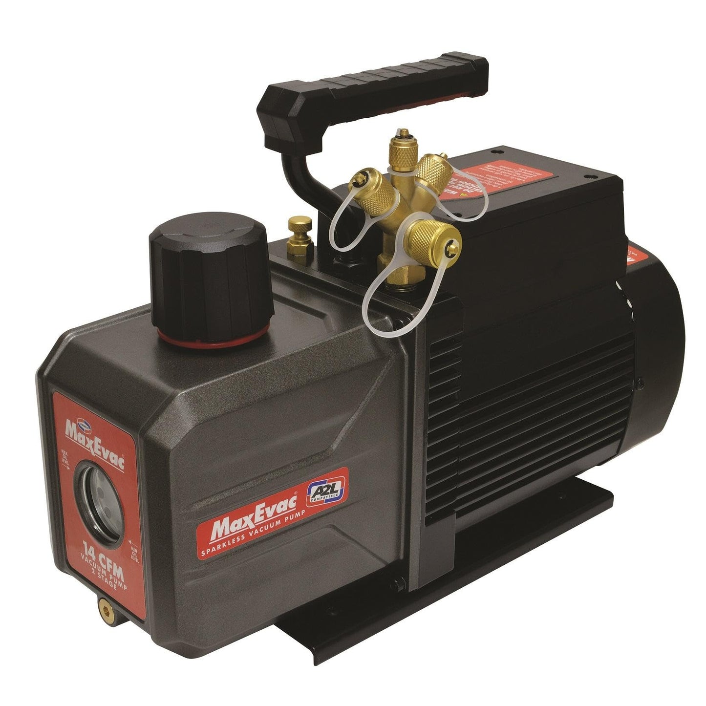 UNIWELD MEVP14S MaxEvac Vacuum Pump, A2L Compatible, 14.4 CFM, 1.5 HP 2-Stage, 115V/60 Hz: 14.4 cfm, 120V-AC