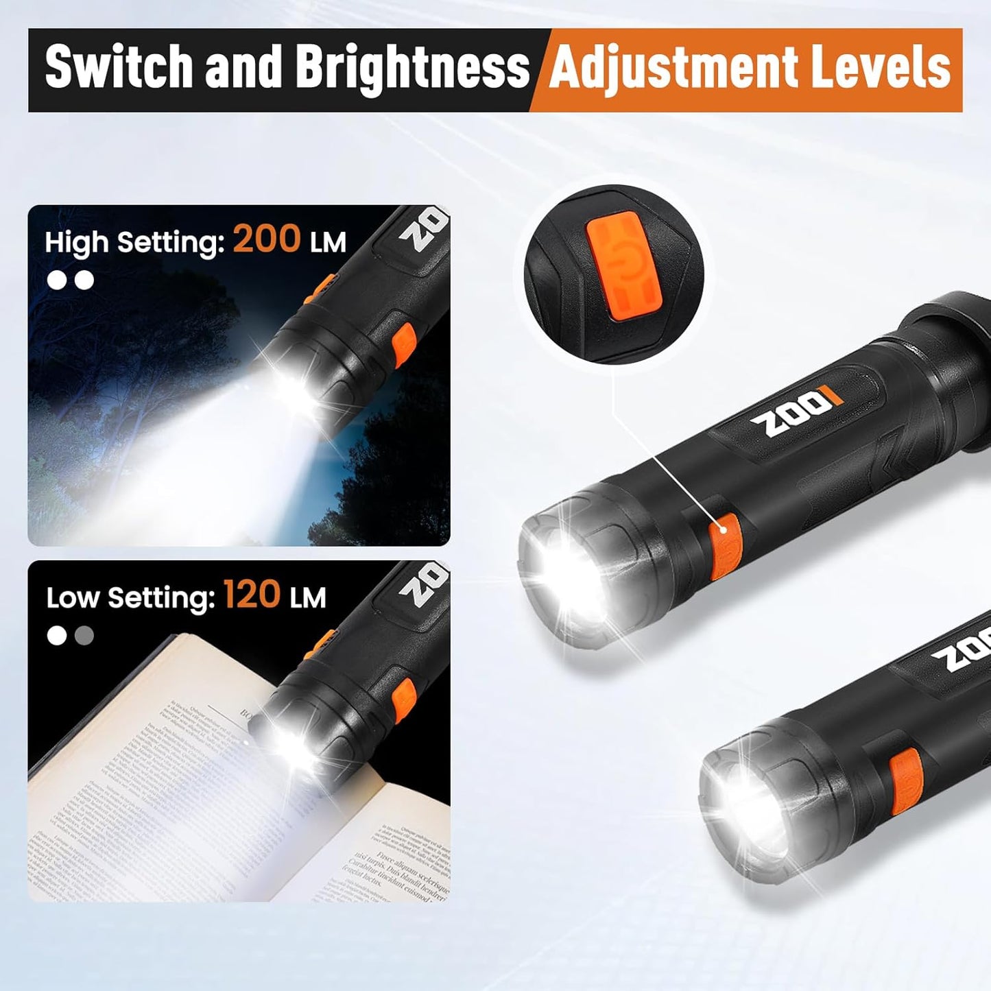 ZOOI Neck Light - Versatile Flashlight Lamp for Dads | Perfect Gifts for Father's Day, Camping & Fishing