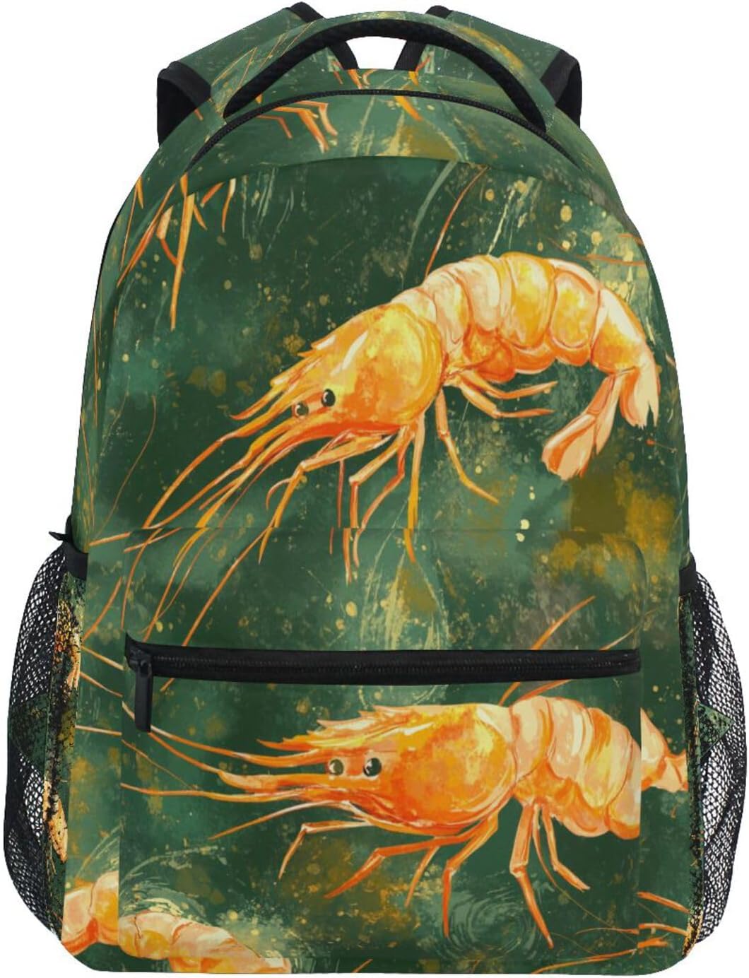 Krafig Backpacks Backpack Daypack Cute Shrimps Boys Girls Kids School Bookbag, School Bag Travel