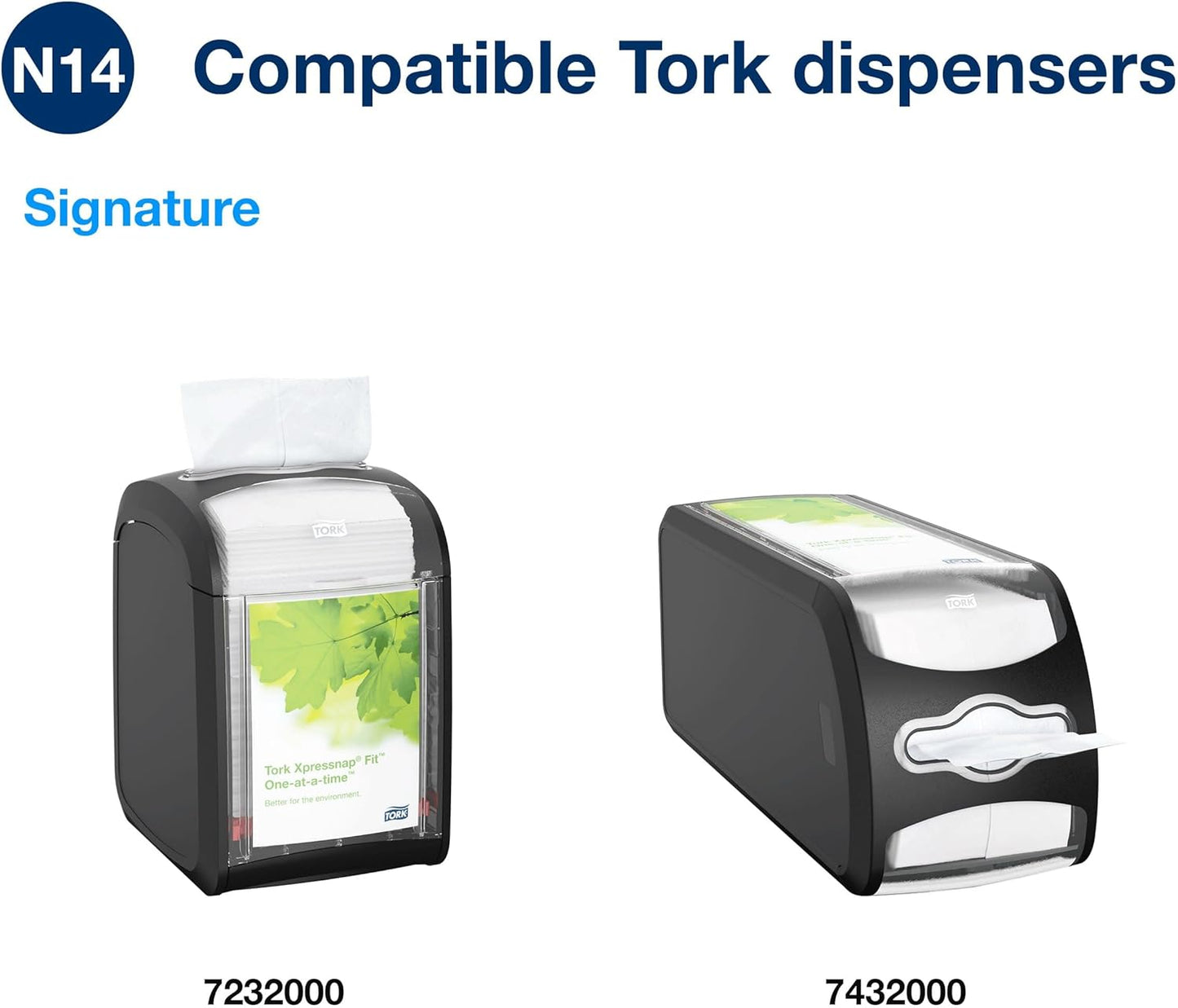 Tork Xpressnap Dispenser Napkins - C-Fold, 1 Ply, 240 Count | 4.25" x 3.25" - Ideal for Quick Service