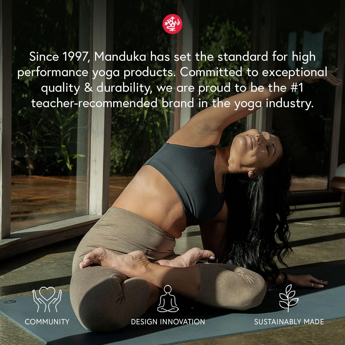 Manduka X Yoga Mat 71" - 5mm | High Performance Fitness Mat | Durable Design | Yoga, Outdoors, Stretching | 71 x 24 inches | Birch