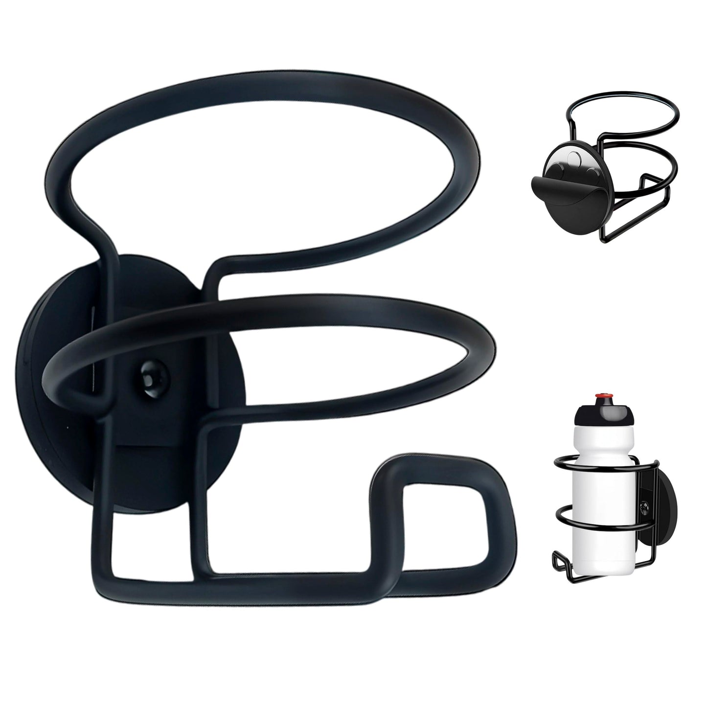 Skywin Magnetic Cup Holder, Magnetic Water Bottle Holder for Truck & Treadmil Drink Holder for Car Yacht, Truck, RV - Installs on Walls and Railings, Perfect for Cans, Bottles & Cups
