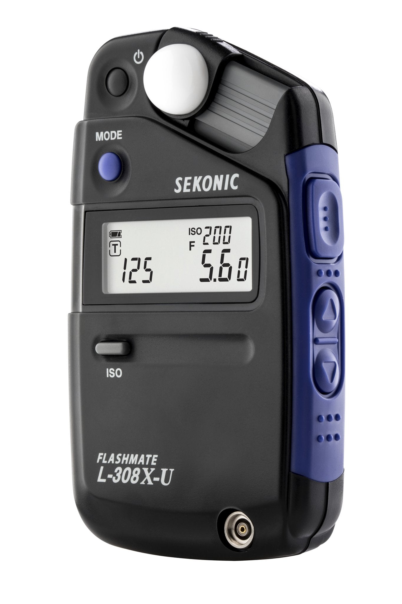 Sekonic L-308X-U Flashmate Light Meter, Compact Digital Incident & Reflected Exposure Meter with Photo, Cine & HD Cine Modes, LCD Auto Backlight, Illuminance Measurement, Pocket-Sized Design