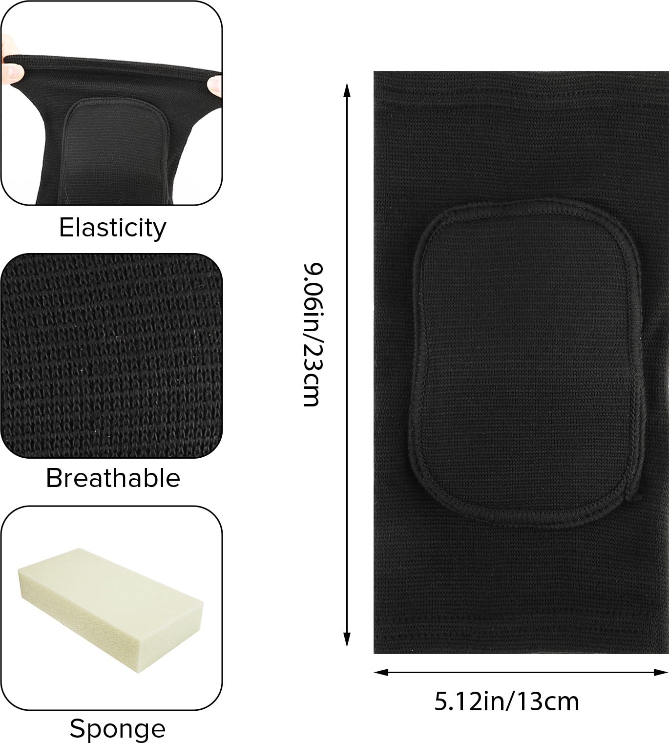 COMNICO Elbow Brace Sponge Fitness Elbow Support Compression Sleeve Breathable Anti-Collision Protective Arm Pads Strap Band for Workouts Tendonitis Arthritis Tennis Volleyball Basketball Golfers(M)