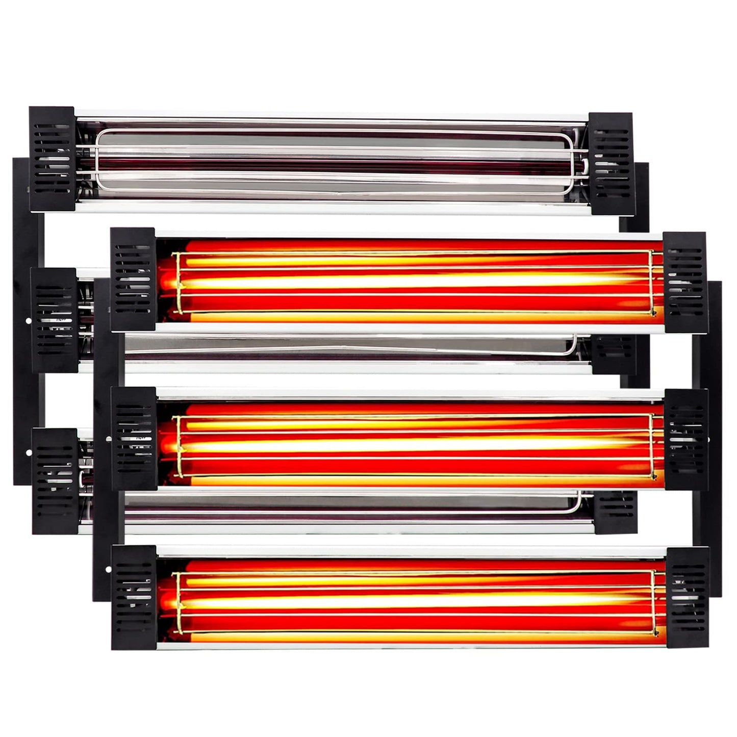 DATOUBOSS 2×3000W Infrared Paint Curing Lamp Shortwave Infrared Paint Lamp for Paint Booth Car Body Repair Paint Curing Systems 2 Sets