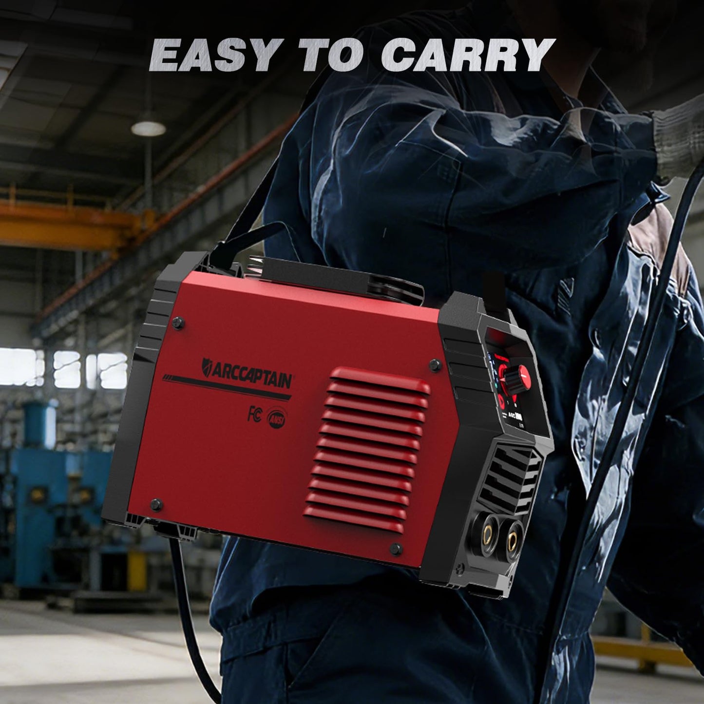 ARCCAPTAIN Stick Welder, [Large LED Display] 200A ARC/Lift TIG Welding Machine with Synergic Control, IGBT Inverter 110V/220V Portable MMA Welder Machine with Hot Start, Arc force and Anti-Stick