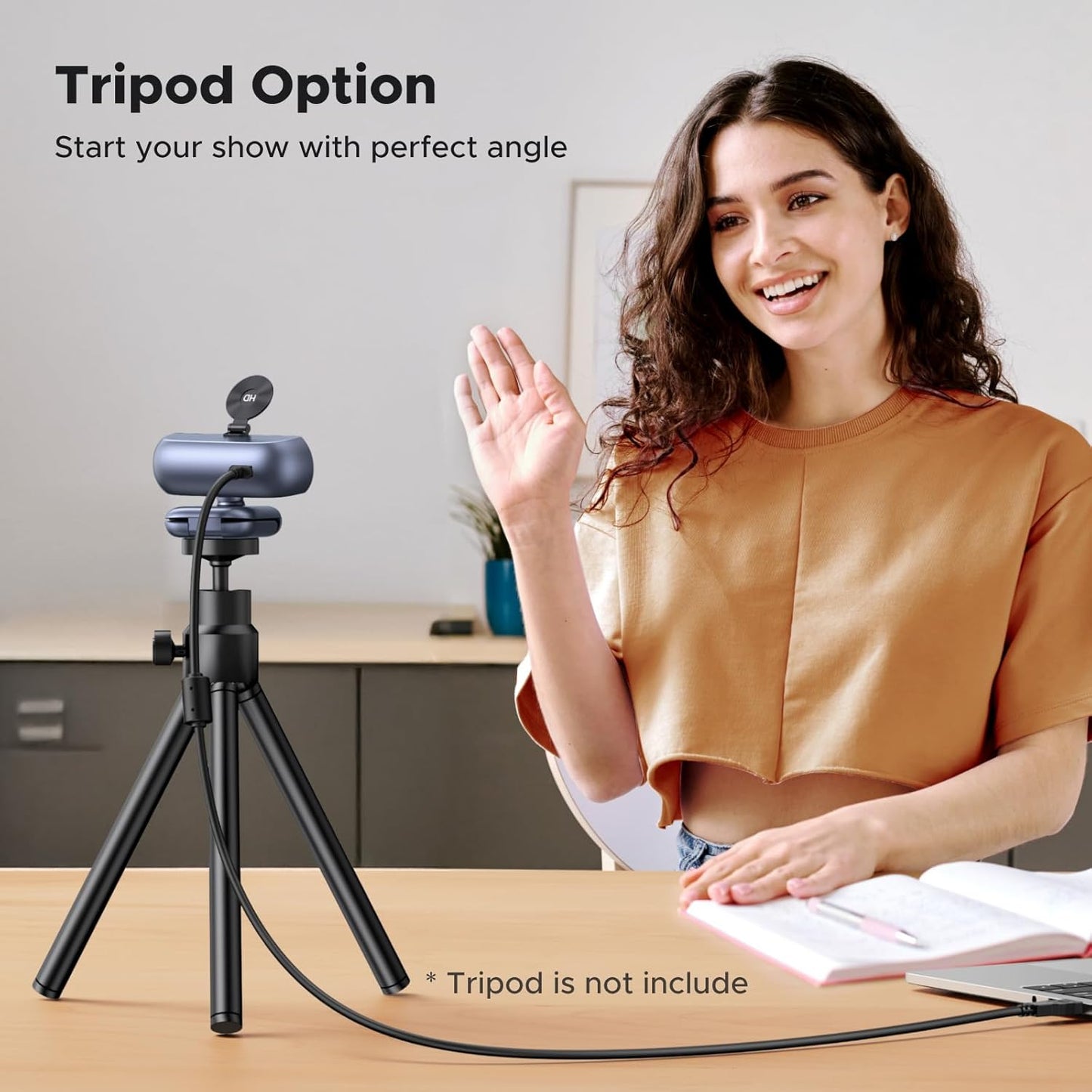 UGREEN 2K 1080P Webcam for PC Ultra HD Computer Webcam with Microphone, PC Camera with Privacy Cover, USB Web Camera