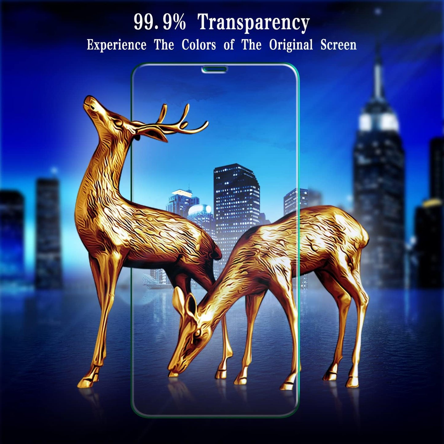 [2 Pack 11 MAYtobe Screen Protector for iPhone and iPhone XR Tempered Glass, Anti-Scratch, Bubble Free, Easy