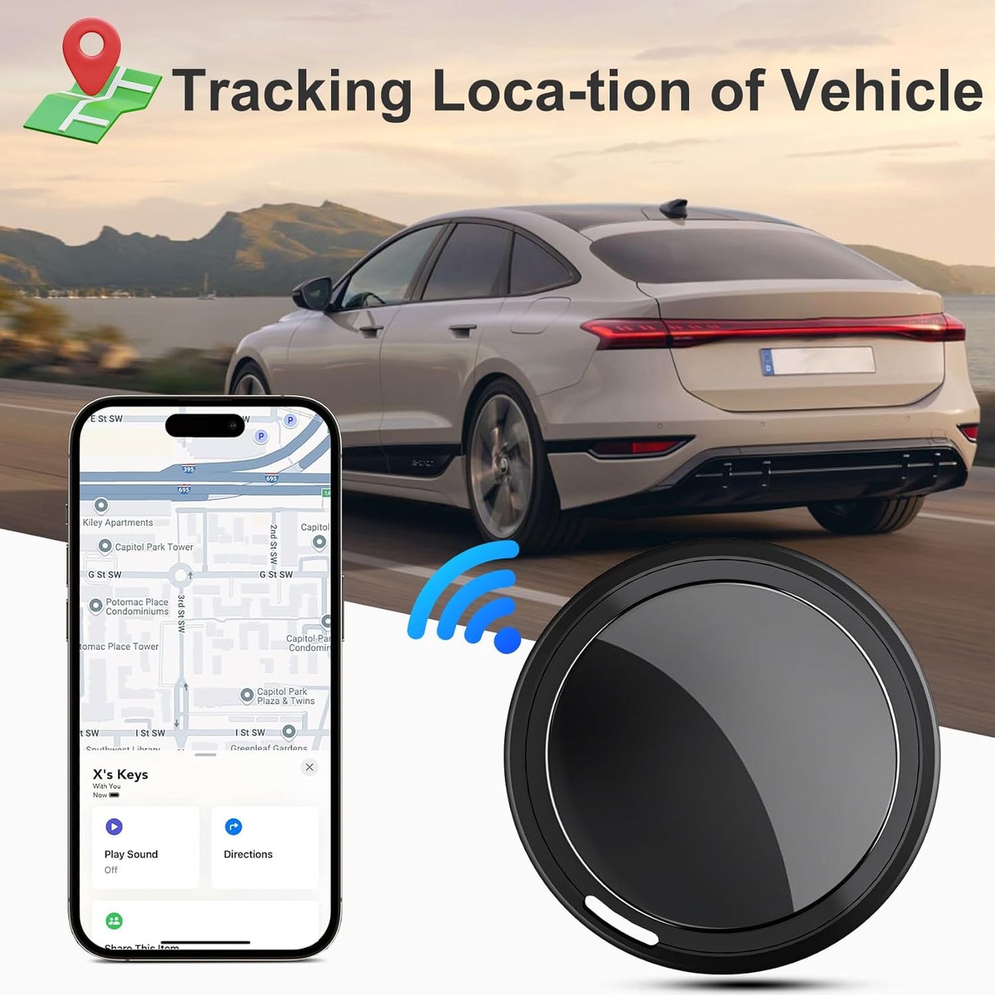CHMQFCUP Mini GPS Tracker for Vehicles,Tracking Devices for Cars Hidden,Car GPS Tracking Device for Vehicles,Hidden