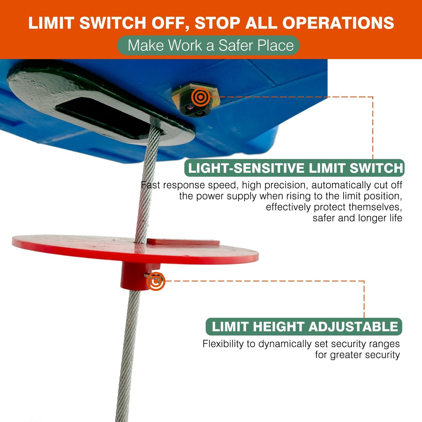 Dremvoist 3 in 1 Electric Hoist Winch,1100LB 1500W Portable Power Winch Crane,110V/120V Electric Winch Crane with Manual Wire Wireless Remote Control,26FT Lifting Height,for Towing,Warehouse,Factories
