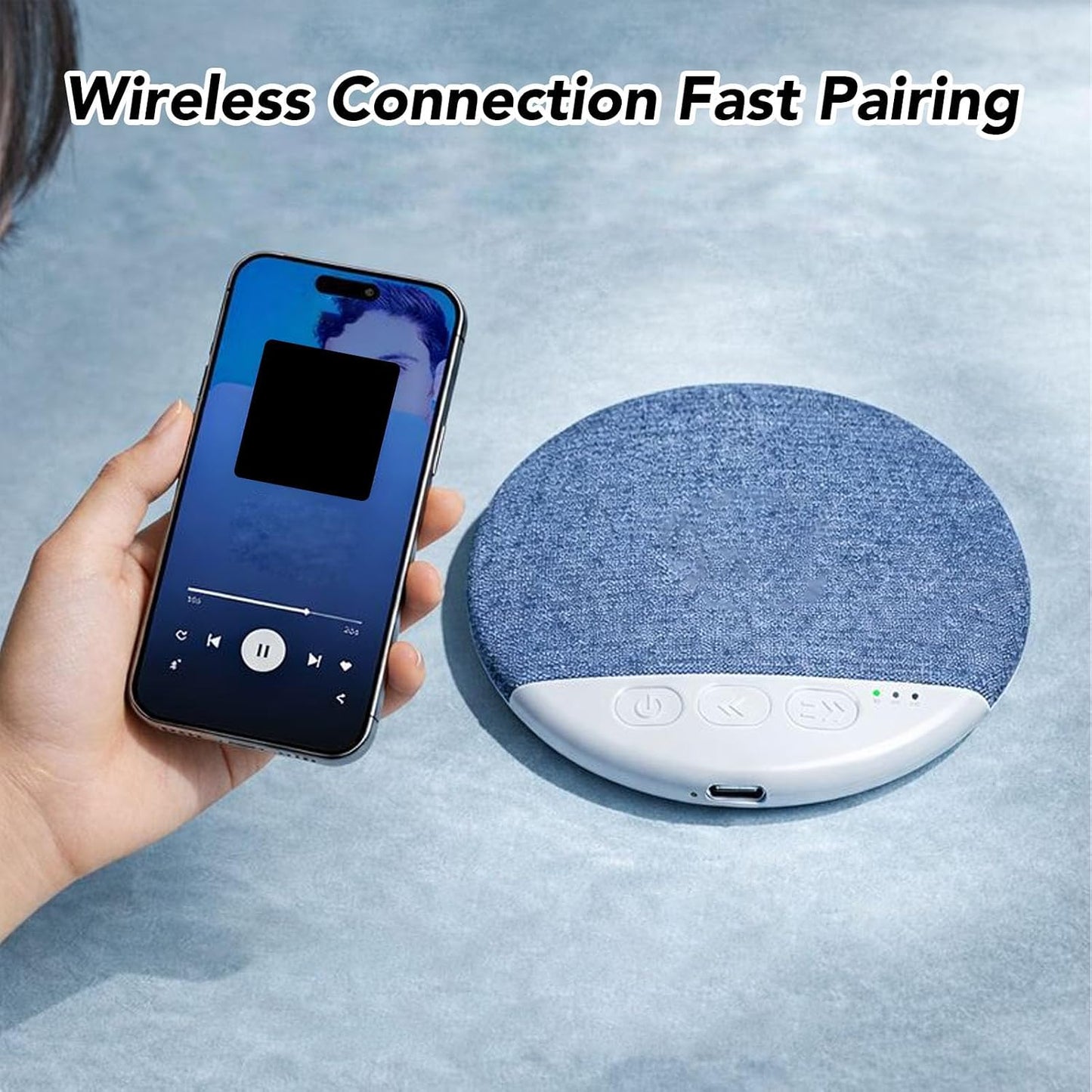 LICAEVEY 96 11mm 48g 20-48 250mAh Pillow Speaker Bluetooth - * Ultra Thin Lightweight Portable White Noise Machine