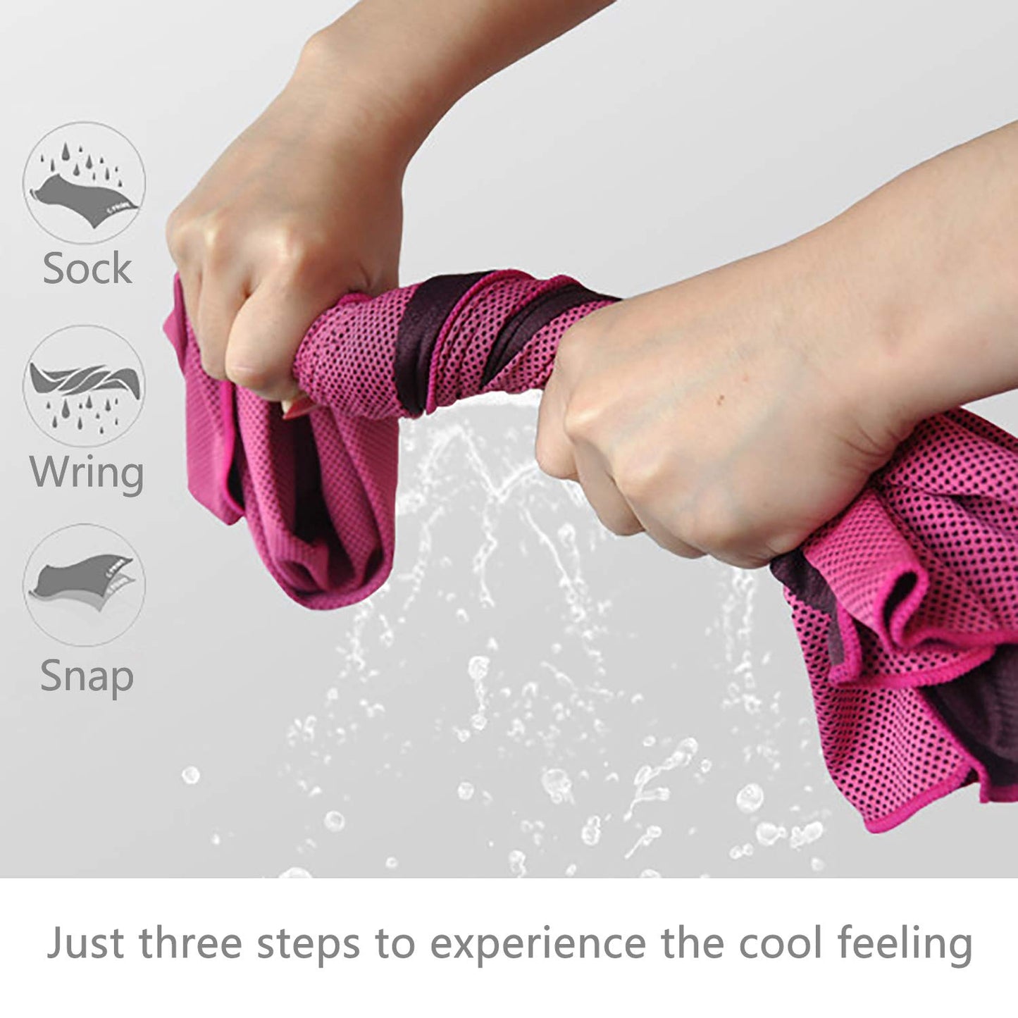 Cooling Towels (4 Pack) 40"x12" - Ice Towel for Neck & Face, Soft Microfiber Chilly Towel, Instant Cooling Relief for Sports, Gym, Yoga, Running, Golf, Camping & Outdoor Activities