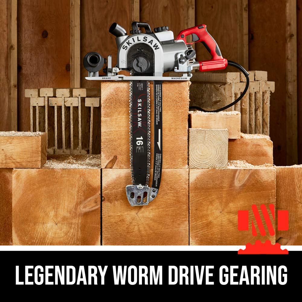 SKILSAW SPT55-11 16 In. Worm Drive SAWSQUATCH Carpentry Chainsaw
