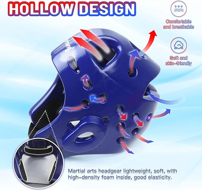 Kids Adults Karate Headgear MMA Martial Arts Helmet, Removable Face Shield, Soft Head Gear for Sparring Grappling Muay Thai Kickboxing Taekwondo Training
