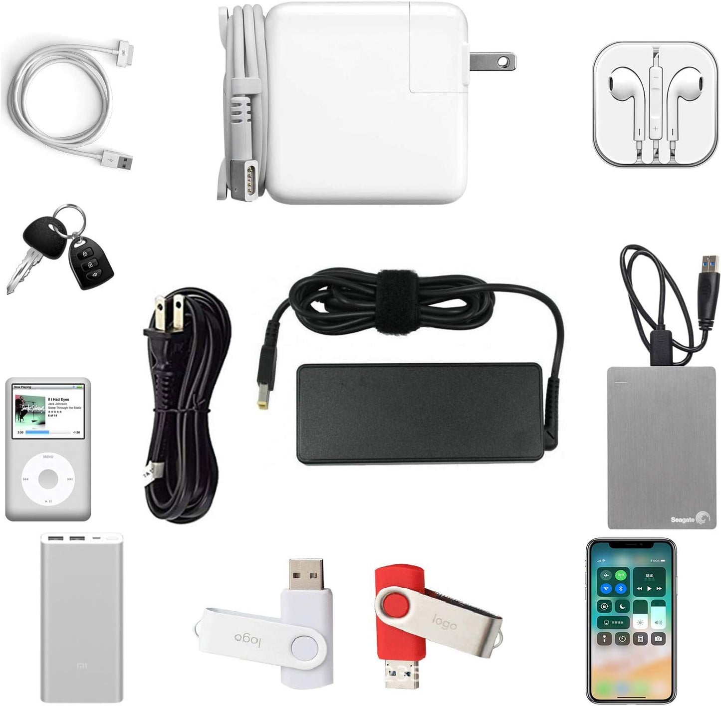 dealcase Electronics Accessories Case, Durable Small Electronics Accessories Storage Bag Compatible Laptop Charger