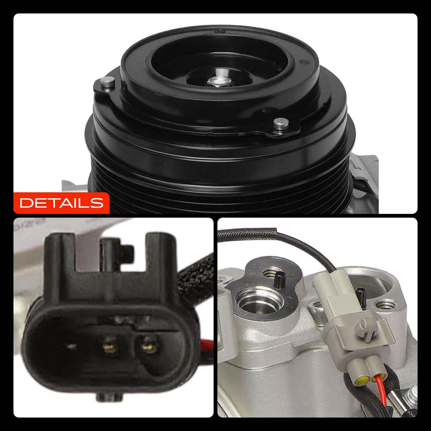 A-Premium Air Conditioner AC Compressor with Clutch Compatible with Mercedes-Benz E350 2013-2014, ML350 2013-2014, GLK350 2013, V6 3.5L
