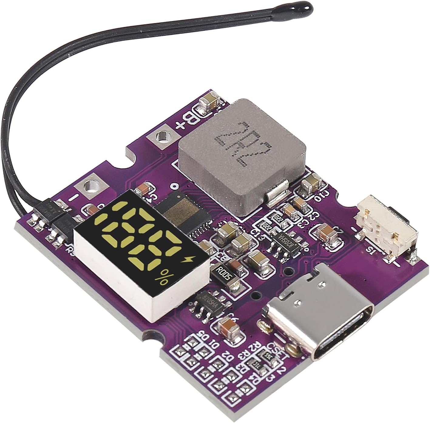 DWEII 2pcs 22.5W PD/QC3.0 2.0 Power Bank Bidirectional Fast Charging Mobile Power Module Circuit Board
