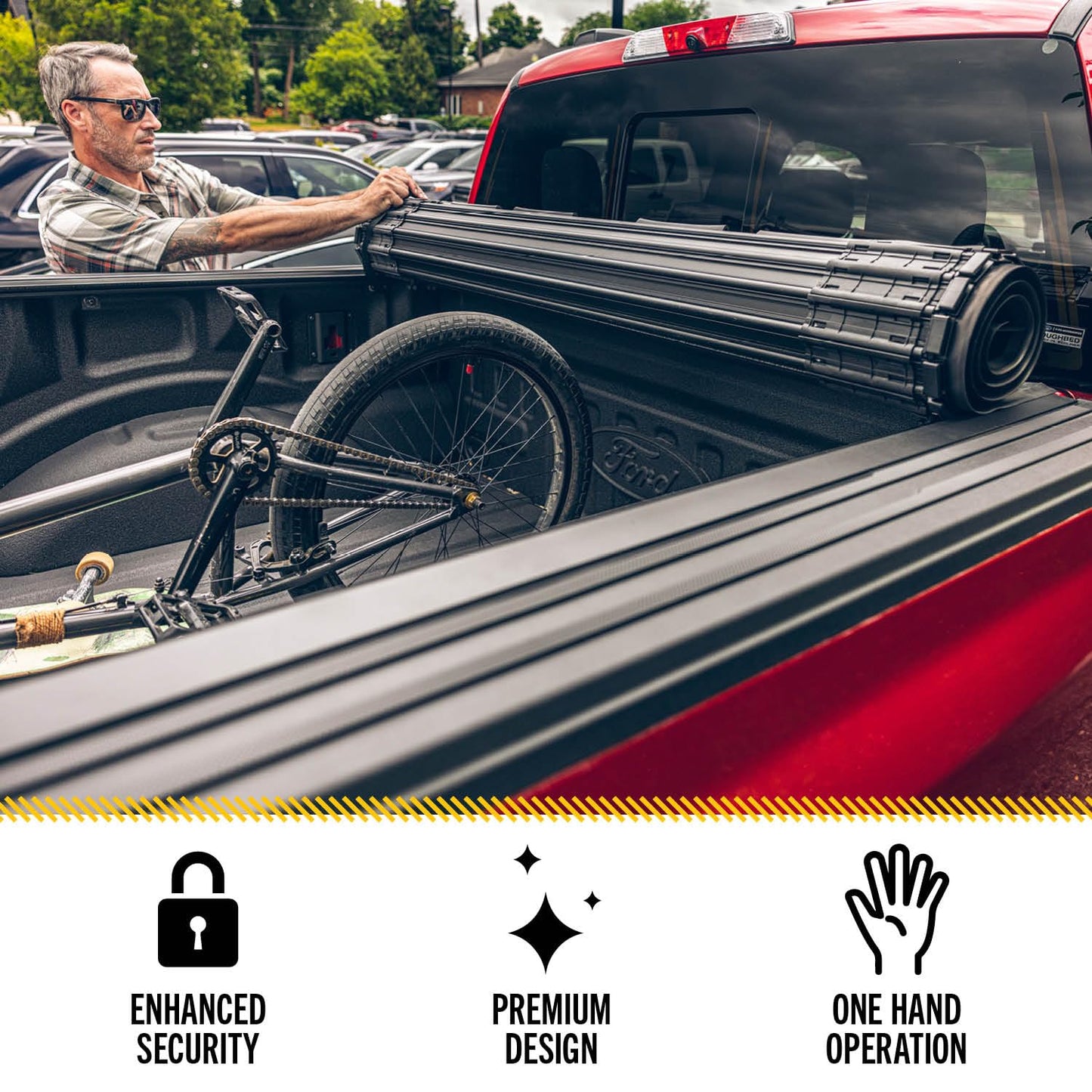 RealTruck BAK Revolver X4s Hard Rolling Truck Bed Tonneau Cover | 80131 | Fits 2019-2026 Chevy/GMC Silverado/Sierra, Works w/MultiPro/Flex Tailgate 6' 7" Bed (79.4")