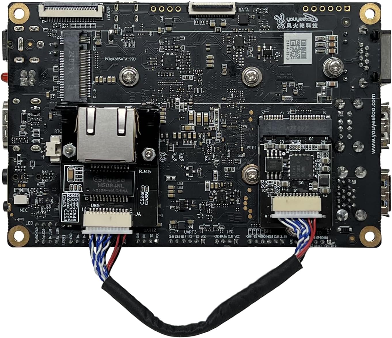 youyeetoo M.2 2.5 X1X86 i226 2.5G Card10/100/1000/2500 RJ45 2230 A E Key to Gigabit Ethernet,Support SBC, Intel