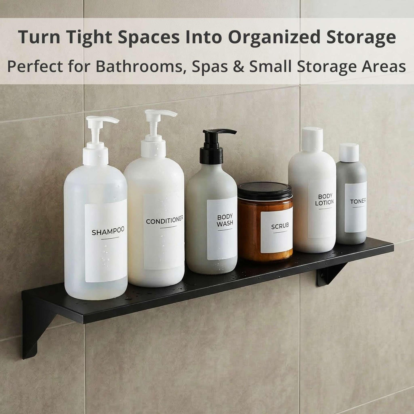 Zedfire 5" x 48" Heavy Duty Stainless Steel Floating Wall Mounted Shelf, Commercial Kitchen Storage Shelf