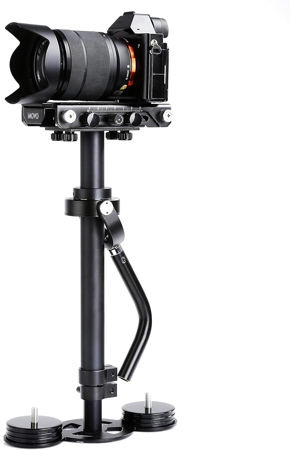 Movo VS3000PRO 4.4 LBS Telescoping Video Stabilizer System with Micro Balancing and Quick Release Platform - For DSLR