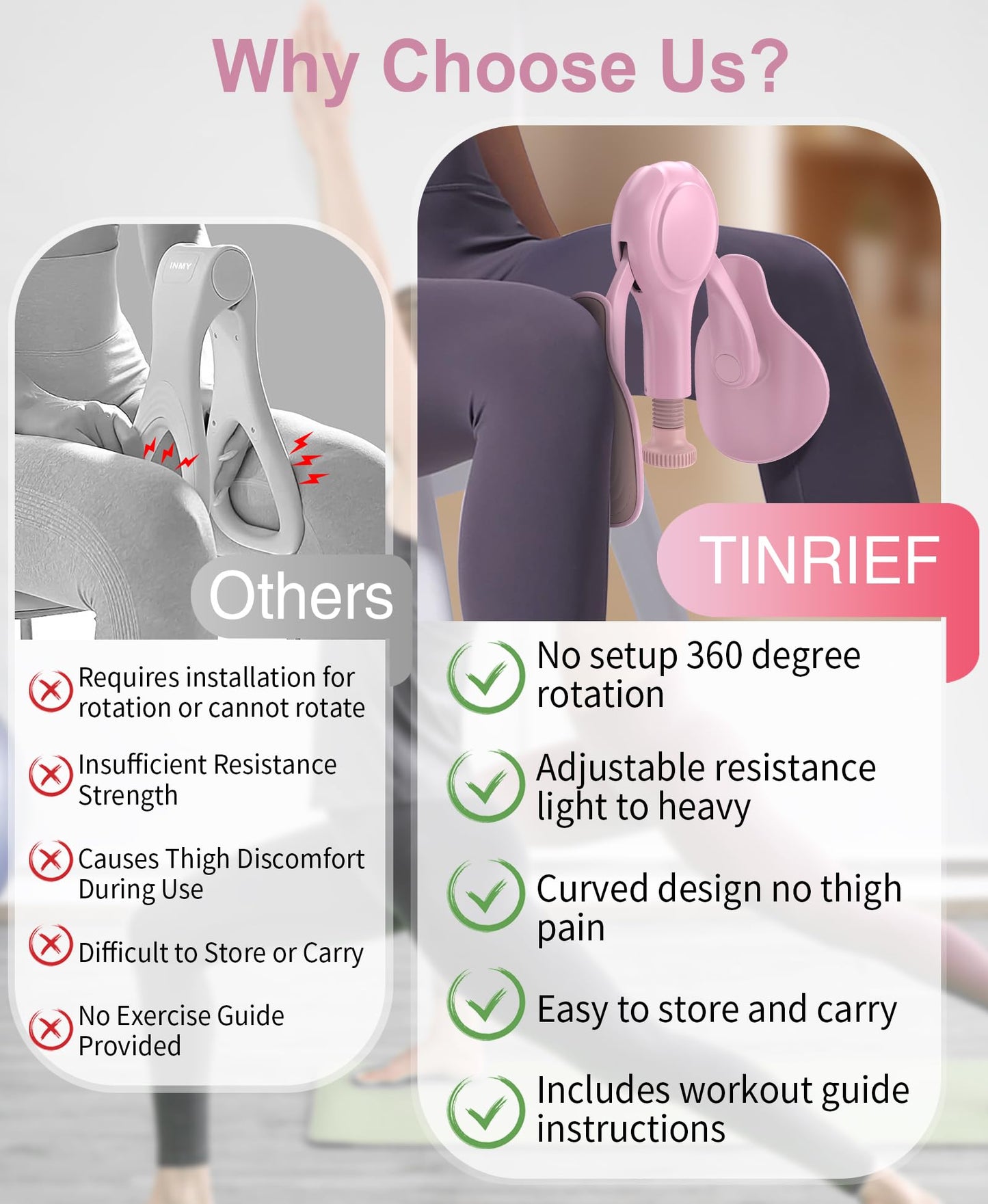Pelvic Floor Exercise Device Kegel Exerciser Muscle Trainer 15-70lbs Adjustable for Women/Men, Inner Thigh Exerciser Hip Abductor Machine with Resistance Band, Leg Workout