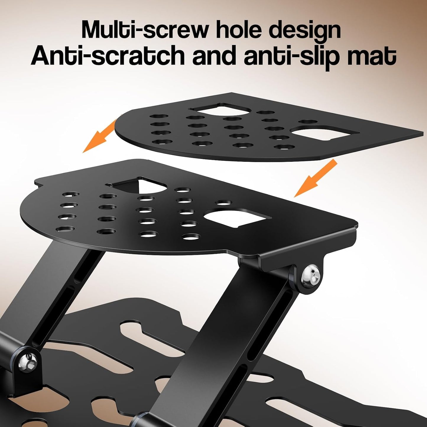 3-in-1 180 1/4" Adjustable Projector Mount Stand Universal Ceiling/Wall/Table Mount with Dual-Axis Rotation, Multi-Hole