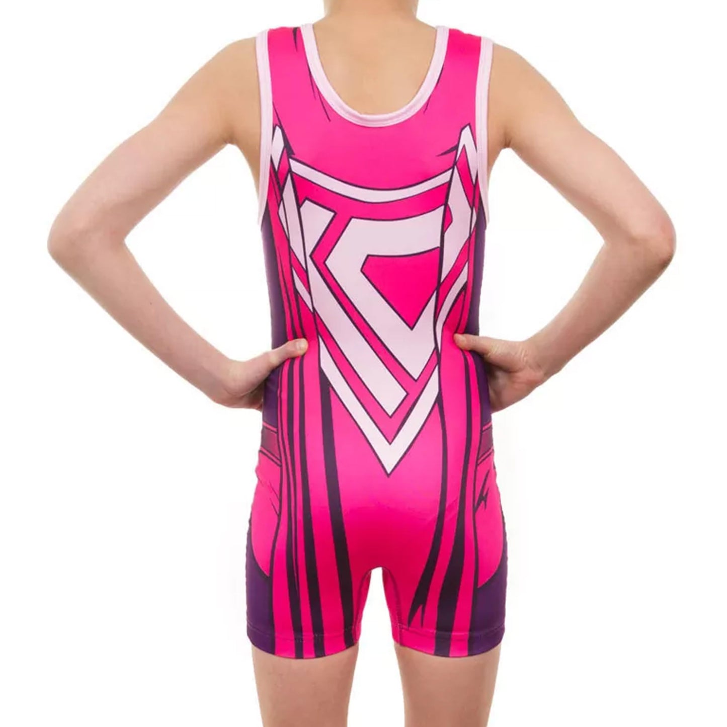 KO Sports Gear Unisex Wrestling Singlet for Youth Wrestlers - Wrestling Singlet for Boys & Girls - Bold Durable Uniform, Stretchy Breathable Material - KO Kid Girl, Youth XX-Small