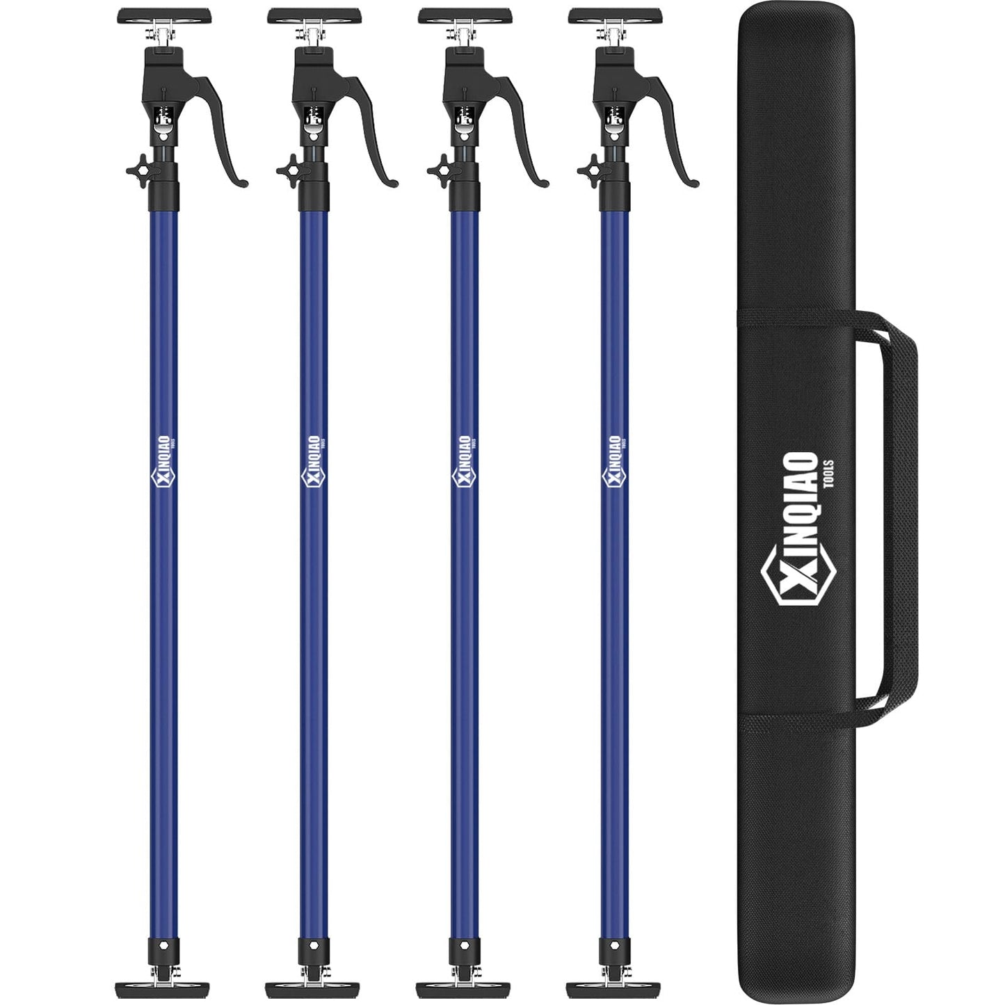 XINQIAO Cabinet Jacks for Installing Cabinets, Heavy Duty Third Hand Tools Adjustable Support Pole from 49.2 in to 114.2 in, 4 PCS