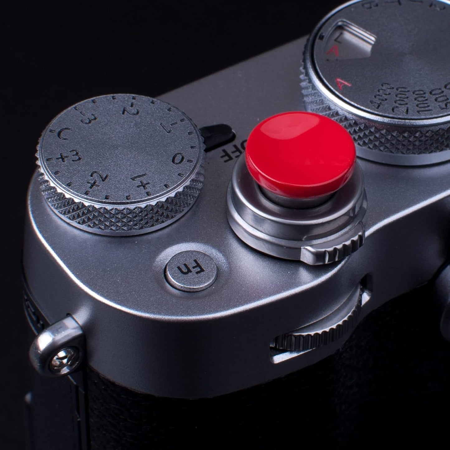 11mm Surface(3 Pack) VKO Metal Soft Shutter Release Button,Delicate Camera Shutter Button Black Red Golden Concave