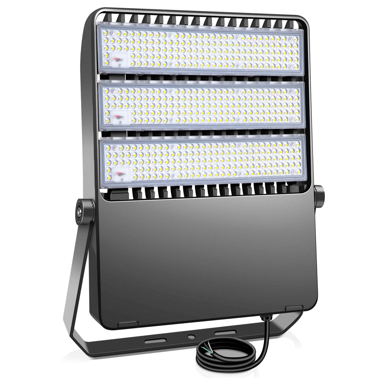 ledmo LED Flood Light Outdoor, 360W 50400LM Stadium Lighting, IP65 Waterproof, 5000K Daylight Commercial Lighting, for Large Yards, Parking Lots, Sports Fields, Arena (Easy Hardwired, Switch Control)