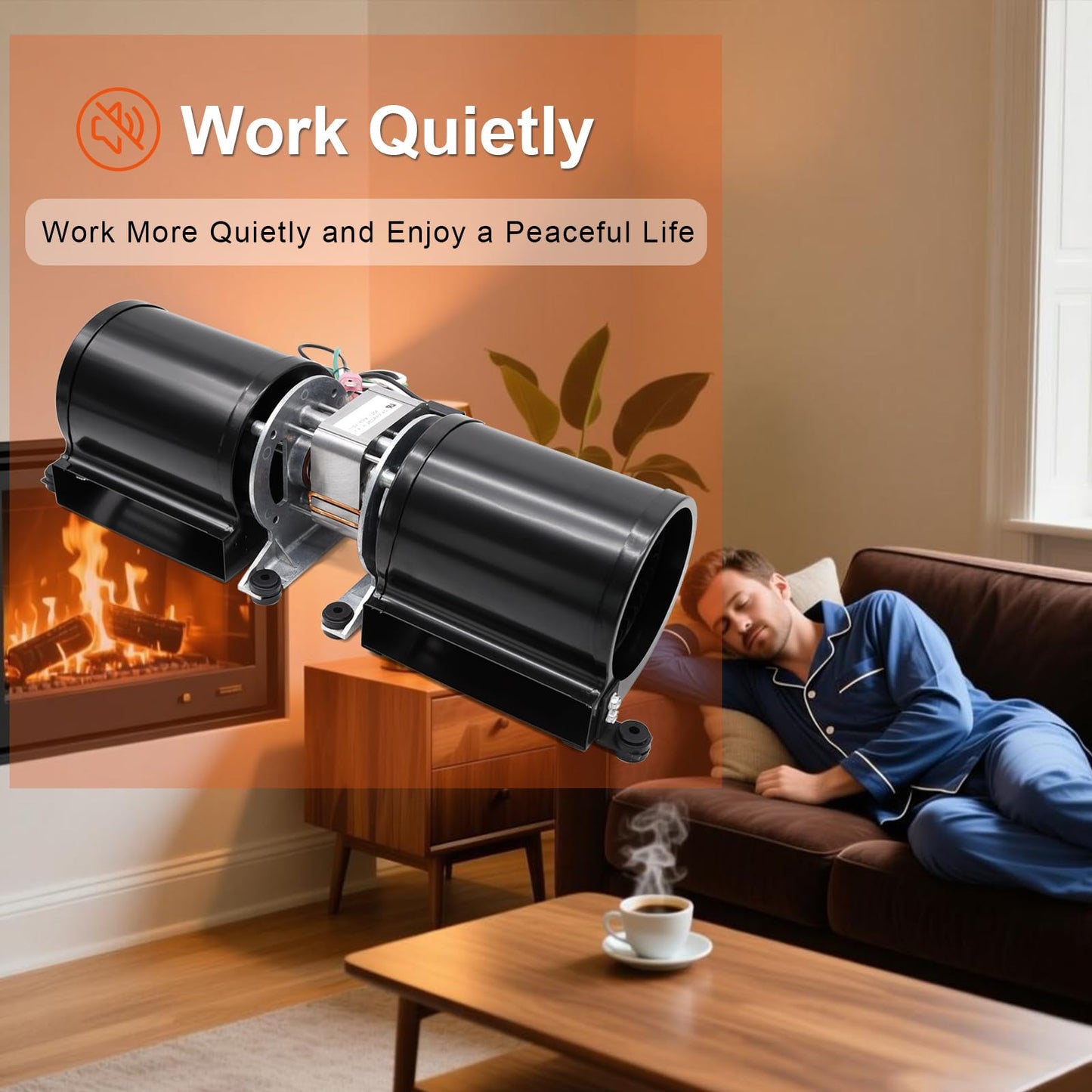Adviace Fireplace Fan Kit for Regency Wood & Gas Stove, 910-157/P Blower Kit for Regency Fireplace Inserts, Osburn, Nordica, Valley Comfort, Pacific, Rotom R7-RB167 846-515 Blower Replacement