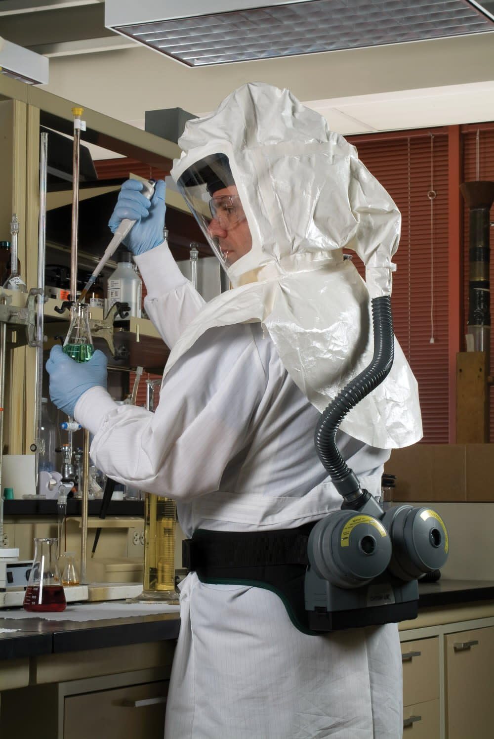 MSA 10081117 OptimAir TL Powered Air-Purifying Respirator Standard Kit - For Hoods, Extended-Life Battery, Includes Charger & Appropriate Breathing Tube, Durable Respiratory Protection