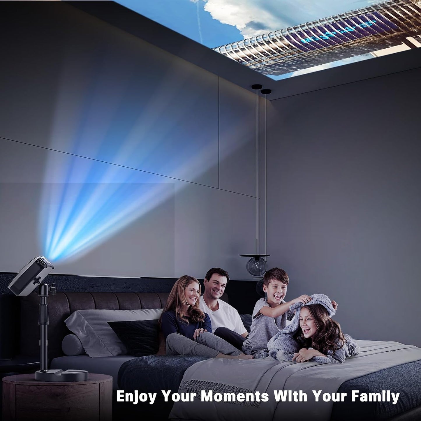 11" 17.7" 1/4" 360 Desktop Projector Stand Table, - Extendable Height Stand with Heavy-duty Base and Ball Head