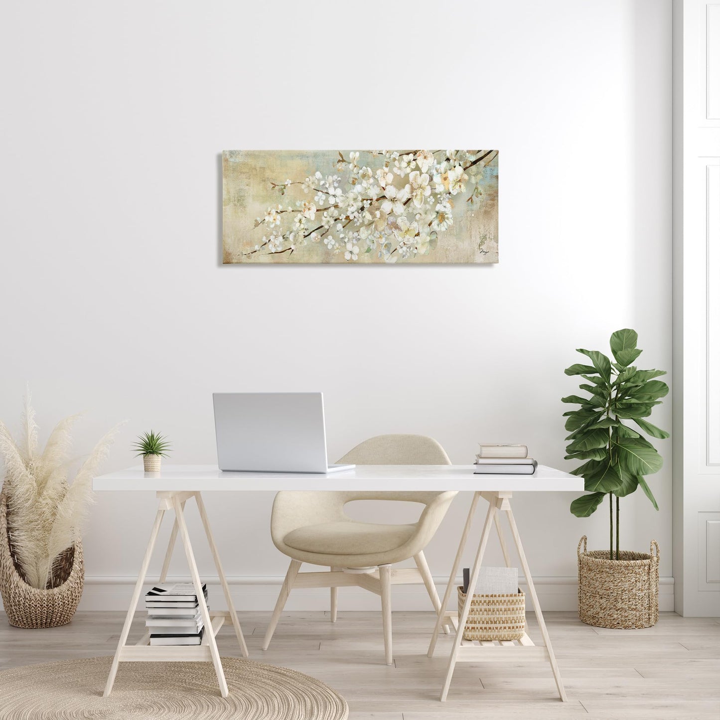 Stupell Industries 'Blooming Flower Tree Branch Painting'| Canvas Art