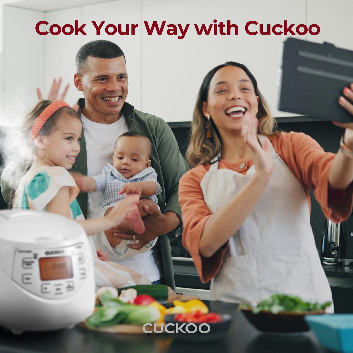 CUCKOO Micom Rice Cooker 6 Cup Uncooked / 12 Cup Cooked, Korean Fuzzy Logic Rice Cooker with Delay Timer & Keep Warm Setting, Versatile Food Steamer with Non-Stick Inner Pot, White (CR-0633F)