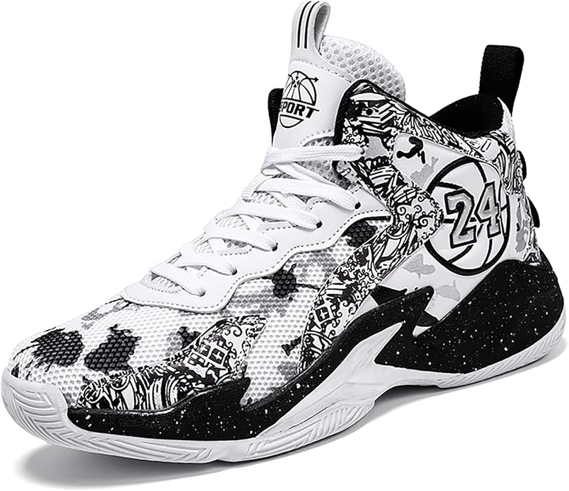 Boys Basketball Shoes Breathable Indoor Athletic Shoes Youth Outdoor Fashion Sneakers Comfortable Basketball Shoes for Girls