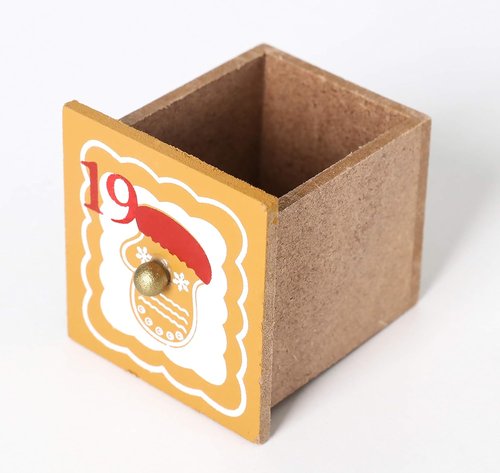 BRUBAKER Reusable Wooden Advent Calendar - Gingerbread House with LED Lights | DIY Christmas Decor 10.31 x 17.72 x 2.17 Inches