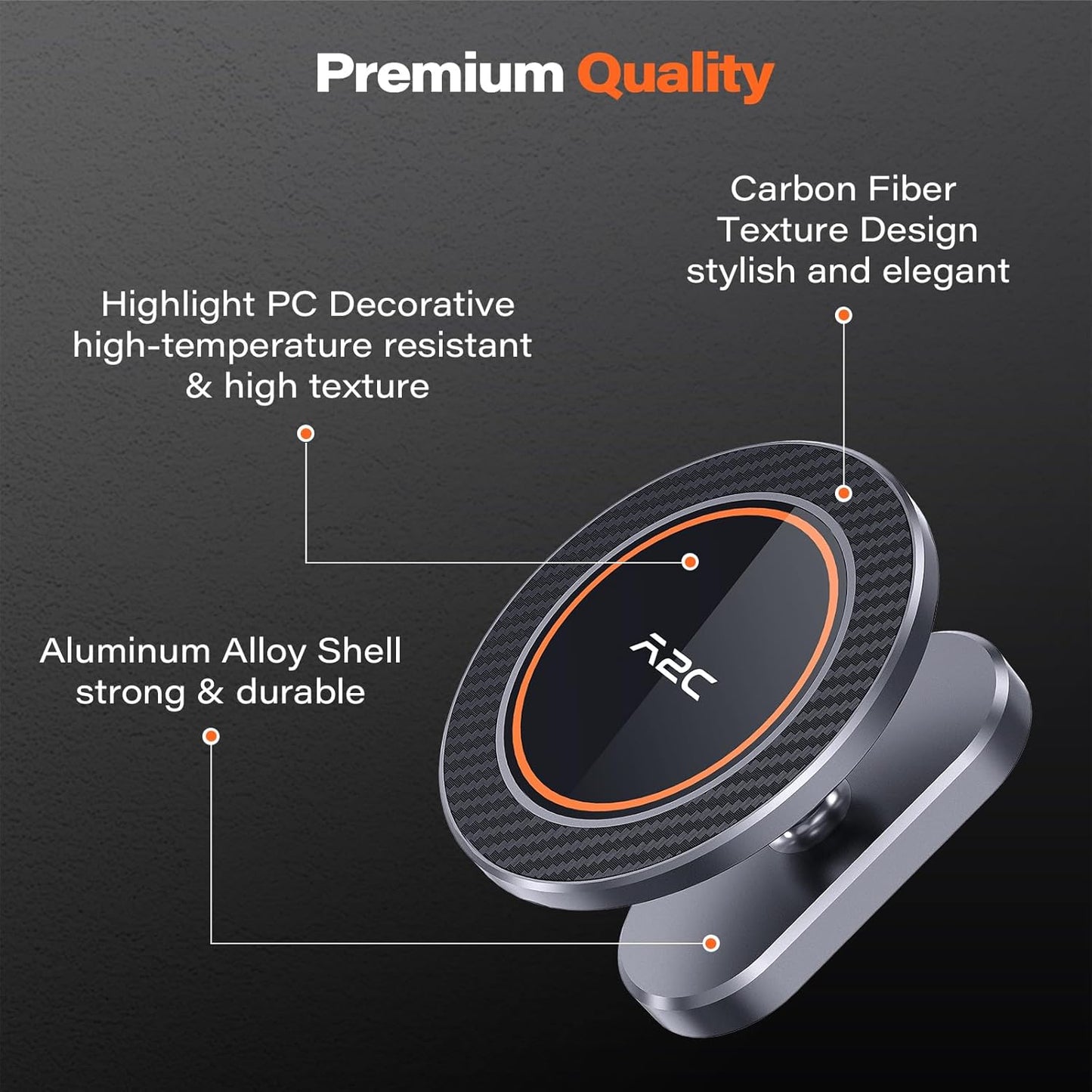 A2C N54 17 16 15 14 13 12 All-Metal Gym Magnetic Phone Holder for MagSafe,High-End Workout Essentials for Men